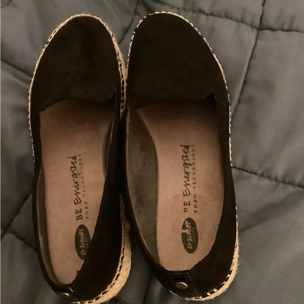 Dr Scholls Sunray Faux Suede Slip on Platform Espadrille